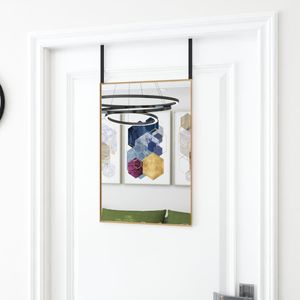 vidaXL-Deurspiegel-40x60-cm-glas-en-aluminium-goudkleurig