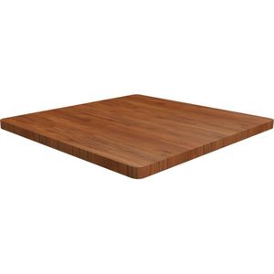 vidaXL Tafelblad vierkant 90x90x4cm behandeld eiken donkerbruin