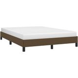 VidaXL Bedframe Stof Donkerbruin 140x190 cm