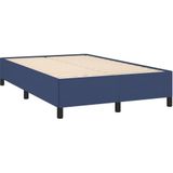 vidaXL Bedframe stof blauw 120x190 cm