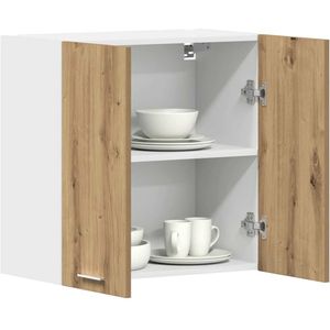 vidaXL - Keukenwandkastx31x60 - cm - spaanplaat - ambachtelijk - eikenkleurig