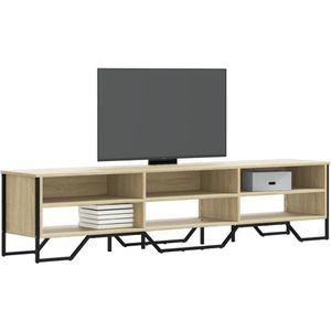 vidaXL Tv-meubel 180x34x41 cm bewerkt hout sonoma eikenkleurig