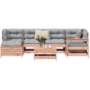 vidaXL 7-delige Loungeset massief douglas vurenhout