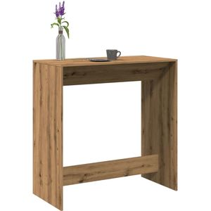 vidaXL Bartafel 102x50x103,5 cm bewerkt hout artisanaal eikenkleur