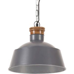 vidaXL Hanglamp industrieel E27 32 cm grijs