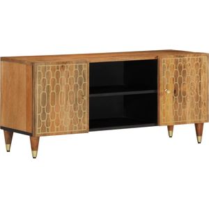 vidaXL Tv-meubel 105x33x46cm massief mangohout