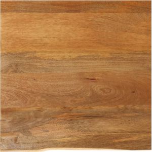 vidaXL Tafelblad met natuurlijke rand 60x60x2,5 cm massief mangohout