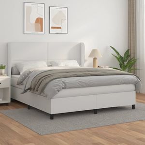 vidaXL-Boxspring-met-matras-kunstleer-wit-180x200-cm