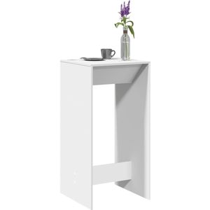 vidaXL Bartafel 51x50x103,5 cm bewerkt hout wit