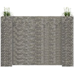 VidaXL Gabion Plantenbak H-vormig 260x40x200 cm - Staaldraad