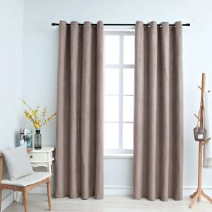 vidaXL-Gordijn-verduisterend-met-metalen-ringen-2-st-140x175-cm-taupe