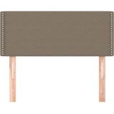 vidaXL Hoofdbord 80x5x78/88 cm stof taupe