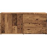 vidaXL Tv-meubel 80x34x35,5 cm bewerkt hout oud houtkleurig