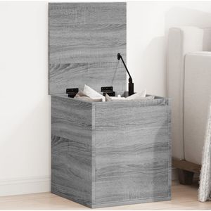 vidaXL Opbergbox 40x42x46 cm bewerkt hout grijs sonoma eikenkleurig