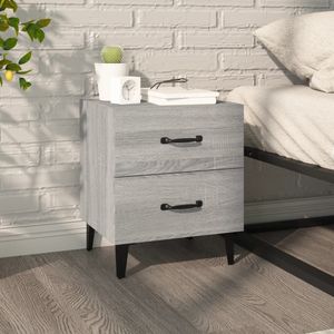 vidaXL-Nachtkastje-40x35x47,5-cm-grijs-sonoma-eikenkleurig