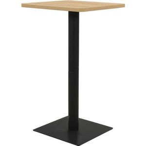 vidaXL Bistrotafel 70x70x107 cm eikenkleurig