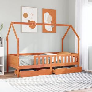 vidaXL Kinderbedframe 90x200 cm massief grenenhout
