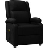 vidaXL Massagestoel kunstleer zwart