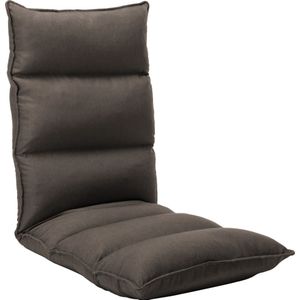 vidaXL - Vloerstoel - inklapbaar - stof - taupe