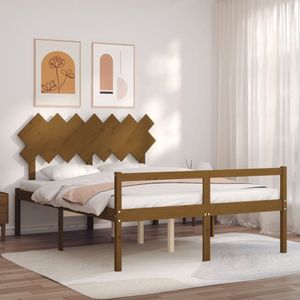 VidaXL Bedframe Massief Hout Honingbruin 5 FT King