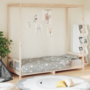 vidaXL - Kinderbedframex200 - cm - massief - grenenhout