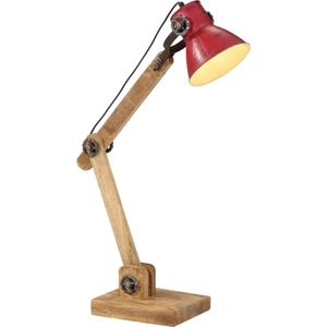 vidaXL Bureaulamp 25 W E27 23x18x96 cm verweerd rood