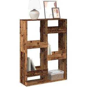 vidaXL Boekenkast 100x33x135 cm bewerkt hout oud houtkleurig