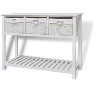 vidaXL Dressoir wit