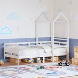 vidaXL - Slaapbank - met - huisjex200 - cm - massief - grenenhout - wit