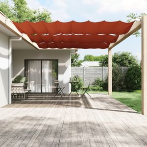 vidaXL - Luifel - verticaal - 200x360 - cm - oxford - stof - terracottakleurig