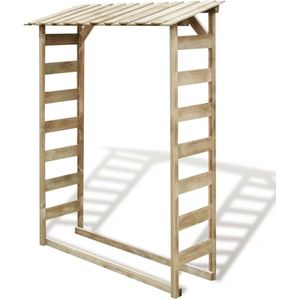 VidaXL Haardhoutopslag 150x44x176 cm - Geïmpregneerd Grenenhout