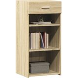 vidaXL Dressoir 45x42,5x93 cm bewerkt hout sonoma eikenkleurig