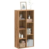 vidaXL Boekenkast 50x25x105 cm bewerkt hout artisanaal eikenkleurig