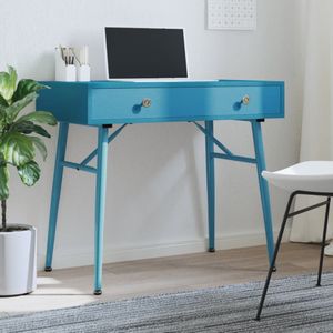 vidaXL Computerbureau in antieke stijl met lade 90x50x76,5 cm groen