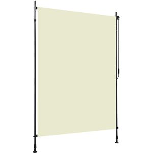 vidaXL Rolgordijn voor buiten 150x270 cm crème