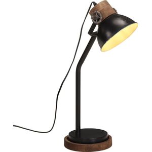 vidaXL Bureaulamp 25 W E27 18x18x60 cm zwart