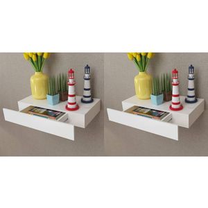 vidaXL-Wandplanken-zwevend-met-lades-2-st-48-cm-wit