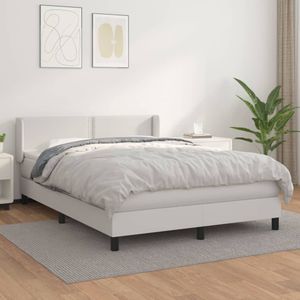 VidaXL-Boxspring-met-matras-kunstleer-wit-140x200-cm