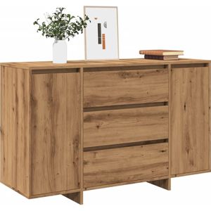 vidaXL Dressoir 120x41x75 cm bewerkt hout artisanaal eikenkleur