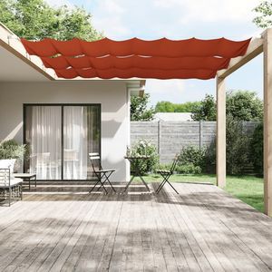 vidaXL Luifel verticaal 100x1200 cm oxford stof terracottakleurig