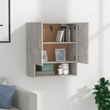 VidaXL Wandkast 60x31x70 cm Bewerkt Hout Betongrijs