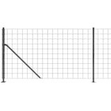 vidaXL Draadgaashek met flens 1x25 m antracietkleurig