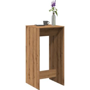 vidaXL Bartafel 51x50x103,5 cm bewerkt hout artisanaal eikenkleur