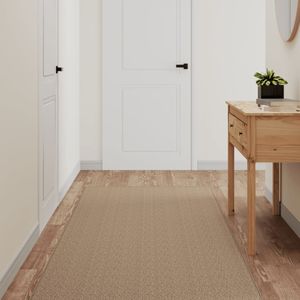 vidaXL-Tapijtloper-80x400-cm-sisal-look-zandkleurig