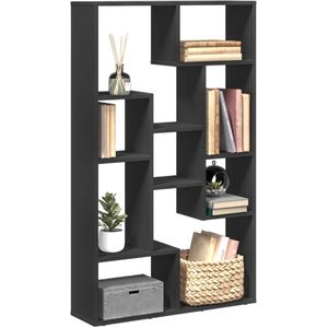 vidaXL Boekenkast 72x20x120 cm bewerkt hout zwart