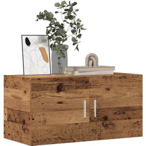 vidaXL - Wandkastx39x40 - cm - bewerkt - hout - oud - houtkleurig
