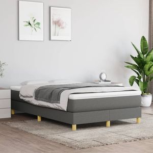 vidaXL-Boxspring-met-matras-stof-donkergrijs-120x200-cm