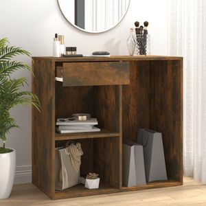 VidaXL Cosmeticakast 80x40x75 cm - Bewerkt Hout - Gerookt Eikenkleurig