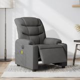 vidaXL Massagestoel elektrisch verstelbaar stof donkergrijs