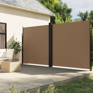 vidaXL Windscherm uittrekbaar 200x1200 cm taupe